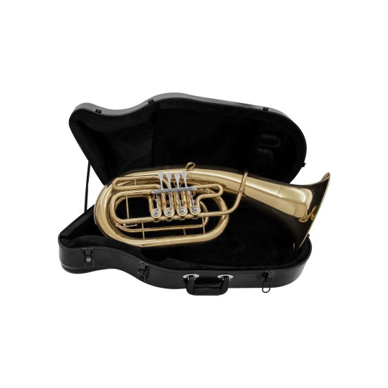 DIMAVERY EP-400 Baritono Eufonio con Valvole Rotanti in Ottone Oro, Strumento Musicale Professionale