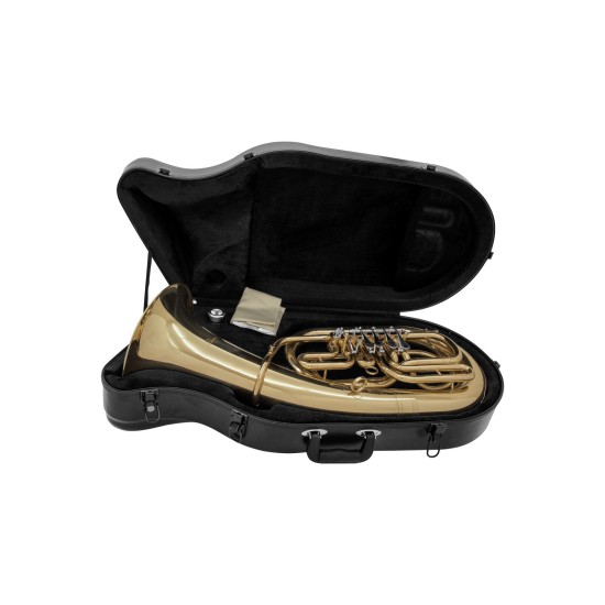 DIMAVERY EP-400 Baritono Eufonio con Valvole Rotanti in Ottone Oro, Strumento Musicale Professionale