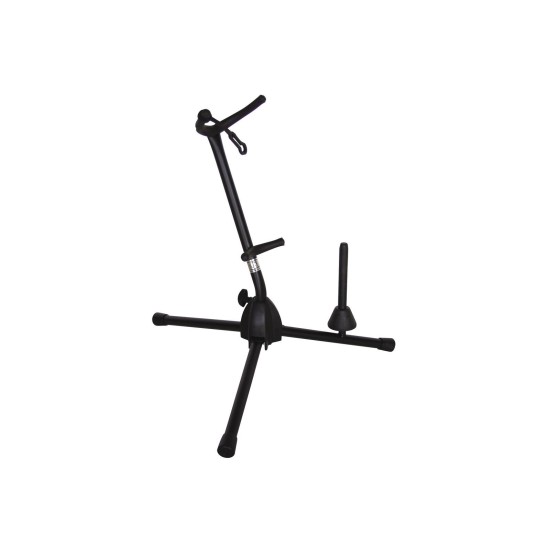 DIMAVERY Supporto Nero per Sassofono e Clarinetto con Piedini Ribaltabili
