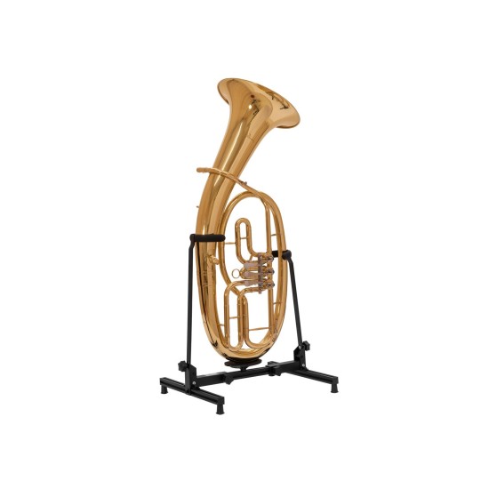 DIMAVERY Supporto Nero per Eufonio/Baritono con Rivestimento di Qualità e Piedini in Gomma