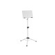 Supporto Spartiti Professionale DIMAVERY OP-1 Bianco - Altezza Regolabile, Design Compatto