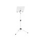 Supporto Spartiti Professionale DIMAVERY OP-1 Bianco - Altezza Regolabile, Design Compatto