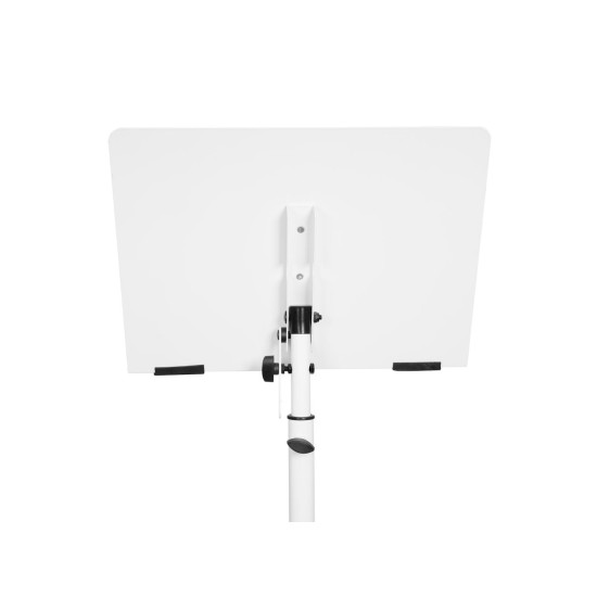 Supporto Spartiti Professionale DIMAVERY OP-1 Bianco - Altezza Regolabile, Design Compatto