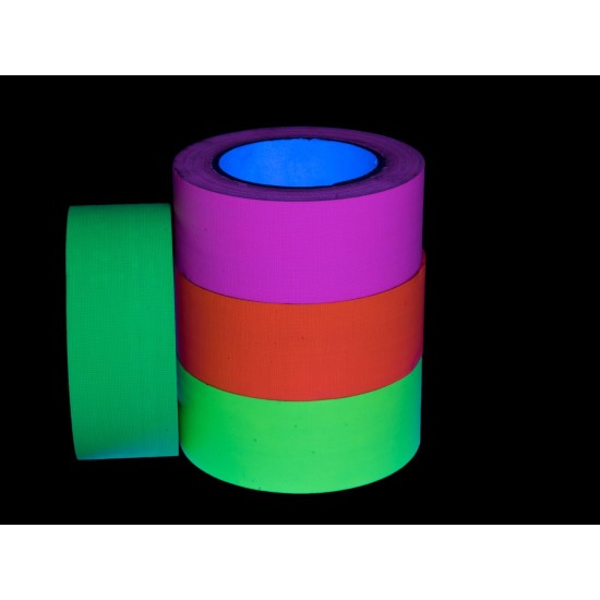 Nastro Gaffa Rosa Fluo UV 50mm x 25m - Adesivo Decorativo e Sicuro per Spazi Scenografici