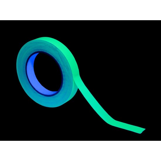 Nastro Adesivo UV Gaffa Tape 19mm x 25m Verde Fluo per Decorazioni e Marcature