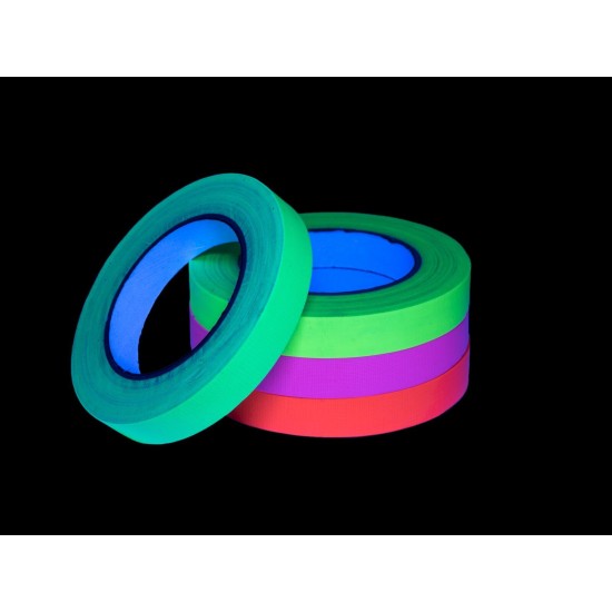 Nastro Adesivo Rosa Fluo 19mm x 25m - Alta Luminosità UV per Decorazioni e Marcature