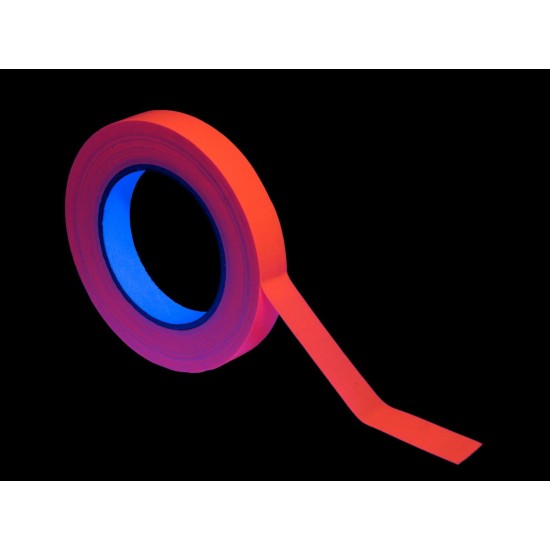 Nastro Adesivo Fluorescente Gaffa Tape 19mm x 25m per Effetto Luce UV