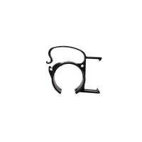 Set di 4 Morsetti di Fissaggio Neri SNAP per Gestione Cavi - Made in Germany