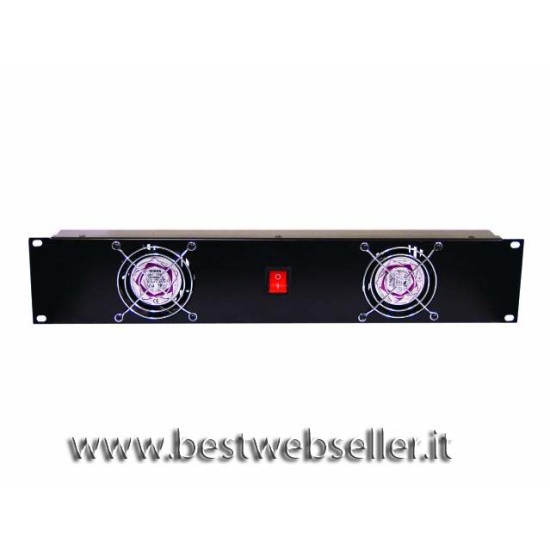 19 Pannello Frontale w.2 fans wired, 2 U 19 Pannello Frontale w.2 fans wired, 2 U