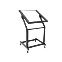 Rack Stand Regolabile 12U/10U con Ruote - Soluzione Robusta per Installazioni Fisse