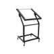 Rack Stand Regolabile 12U/10U con Ruote - Soluzione Robusta per Installazioni Fisse