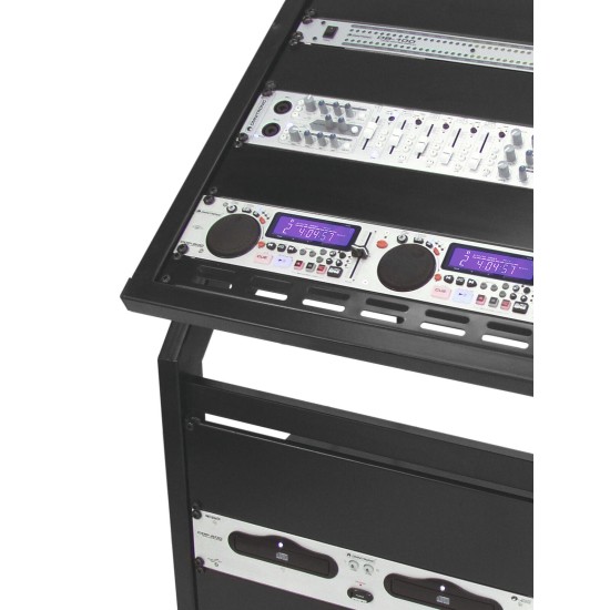 Rack Stand Regolabile 12U/10U con Ruote - Soluzione Robusta per Installazioni Fisse