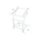 Rack Stand Regolabile 12U/10U con Ruote - Soluzione Robusta per Installazioni Fisse