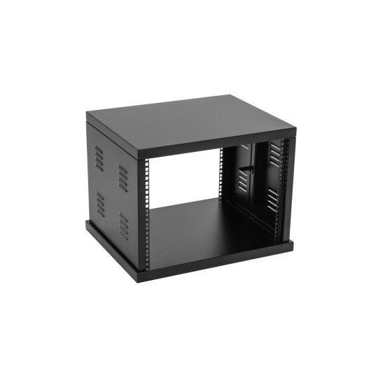 ROADINGER Rack in Acciaio Verniciato 8U per Installazioni Fisse - Guida per Amplificatori