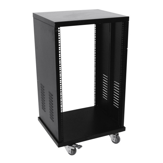 ROADINGER Rack in Acciaio Verniciato a Polvere SR-19, 24HU per Amplificatori e Installazioni Fisse