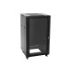 ROADINGER SSC-16 Armadio in Acciaio con Porta in Vetro 16U - Cabinet per Rack Professionale