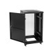 ROADINGER SSC-16 Armadio in Acciaio con Porta in Vetro 16U - Cabinet per Rack Professionale