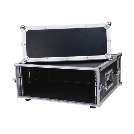 ROADINGER Rack per effetti 4U CO DD, 38cm, Nero - Custodia Professionale per Attrezzature Audio e Luce