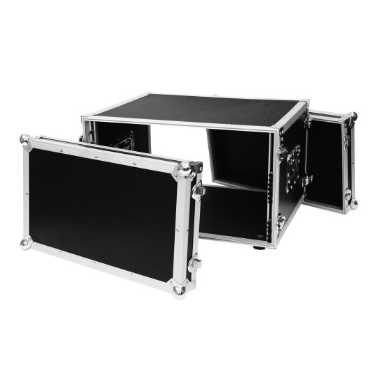 ROADINGER Rack per Effetti CO DD 6U, Profondità 38 cm, Nero - Alta Qualità e Versatilità