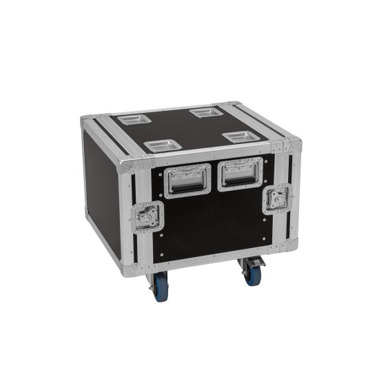 ROADINGER Rack PRO 8U con Rotelle - Struttura in Betulla e Profilo in Alluminio