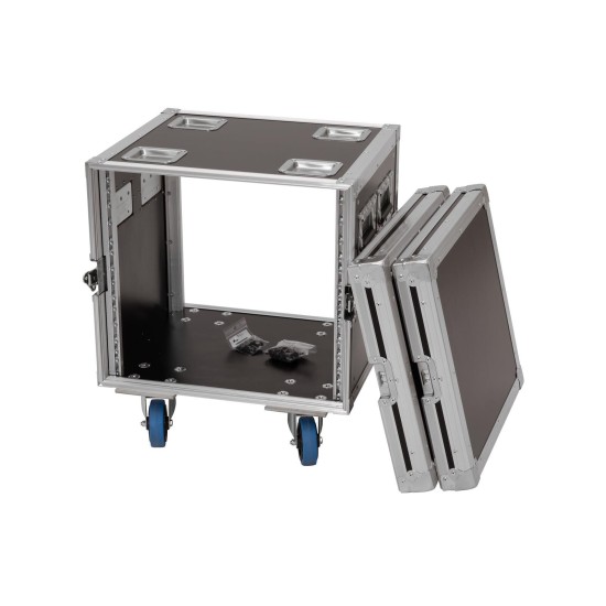 ROADINGER Rack PRO 10U con Ruote Girevoli, Multistrato di Betulla 45 cm