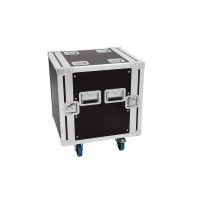 ROADINGER Rack PRO 12U con Rotelle e Struttura in Betulla, 45 cm