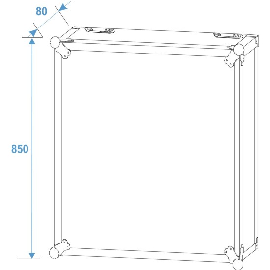 Rack ROADINGER PRO 18U 45cm con Rotelle Girevoli - Alta Qualità e Versatilità