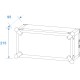 Amplificatore Rack PR-2 4U - Flight Case Professionale per Unità 19 Pollici