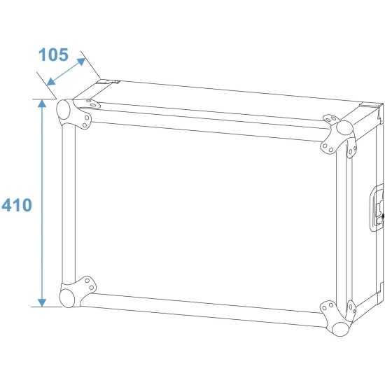 Amplificatore Rack PR-2 8U - Flight Case Professionale per Unità 19