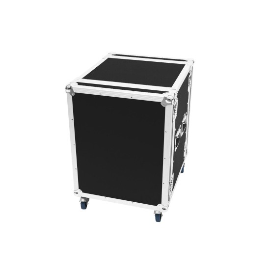 ROADINGER Rack Amplificatore Professionale 14U con Ruote Girevoli e Struttura Robusta