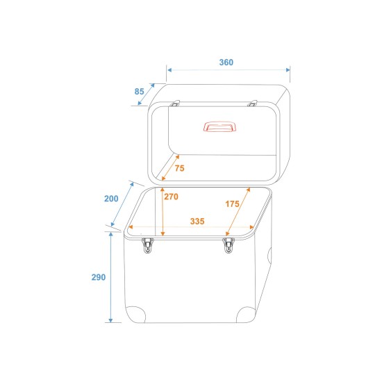 Custodia per Dischi LP in Alluminio - Capacità 50 LP, Finitura Premium