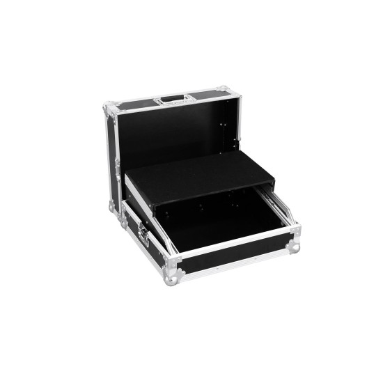Custodia per Mixer e Laptop Pro LS, 19'' Tray Nero - Flight Case Professionale