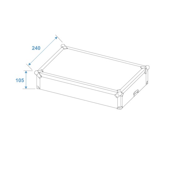 Custodia Rack Professionale ROADINGER MCA-19-N 3U Nero per Mixer 19