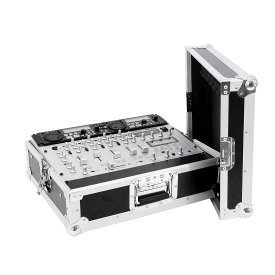 ROADINGER Custodia Rack Professionale per Mixer 8U, Profilo Inclinabile, Nero