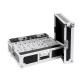 ROADINGER Custodia Rack Professionale per Mixer 8U, Profilo Inclinabile, Nero