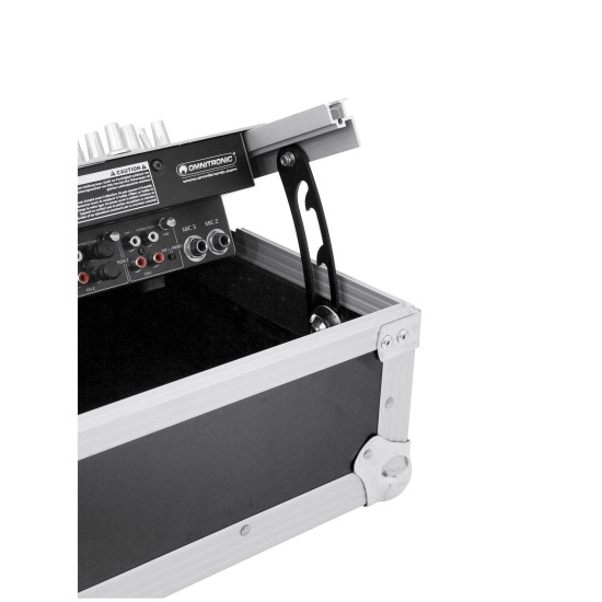 ROADINGER Custodia Rack Professionale per Mixer 8U, Profilo Inclinabile, Nero