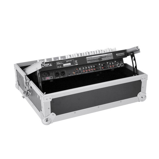 ROADINGER Custodia Rack Professionale per Mixer 8U, Profilo Inclinabile, Nero