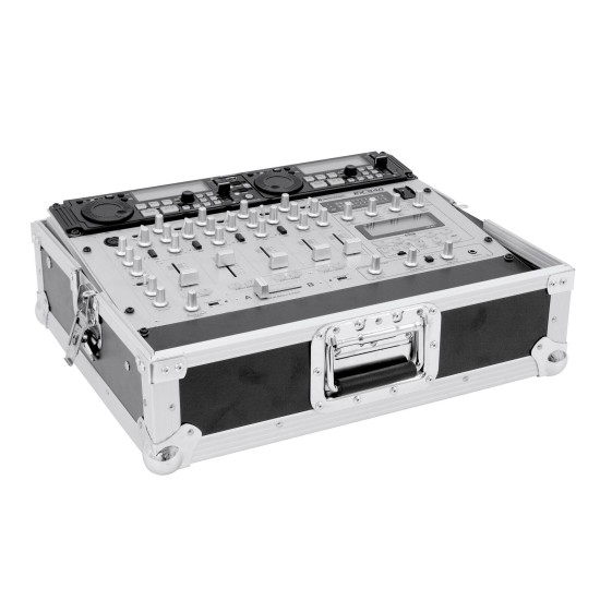 ROADINGER Custodia Rack Professionale per Mixer 8U, Profilo Inclinabile, Nero