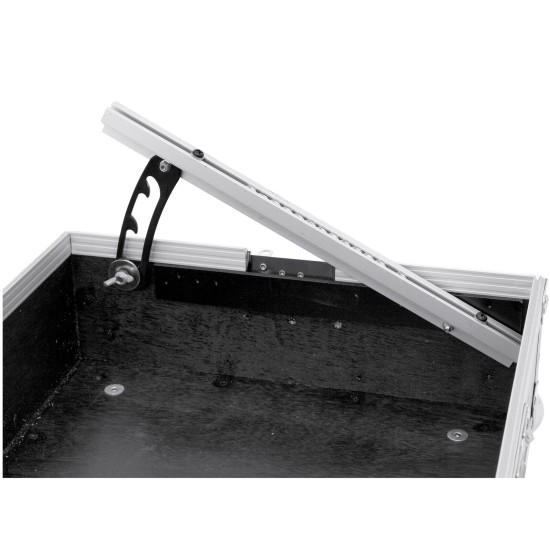 ROADINGER Custodia Rack Professionale per Mixer 8U, Profilo Inclinabile, Nero