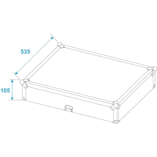 Custodia Rack Professionale ROADINGER MCV-19 per Mixer 19