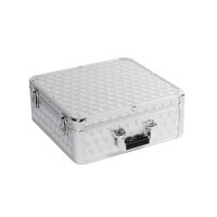 Custodia CD in Alluminio Lucido per 100 CD - Alta Qualità