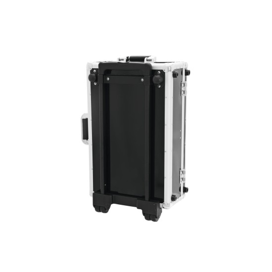 Custodia CD con Trolley Nero per 120 CD - Alluminio di Qualità con Manico Telescopico