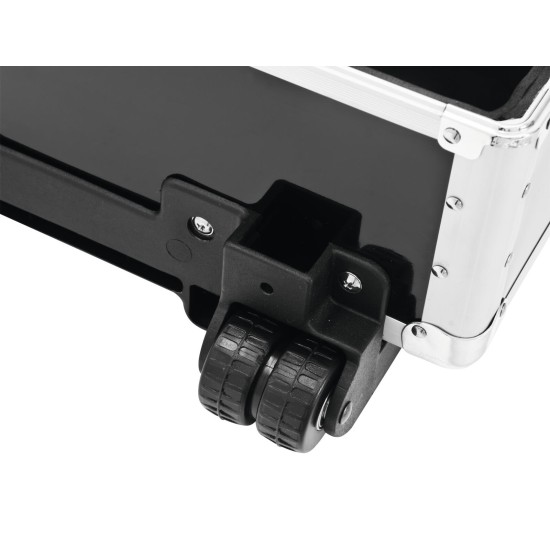 Custodia CD con Trolley Nero per 120 CD - Alluminio di Qualità con Manico Telescopico