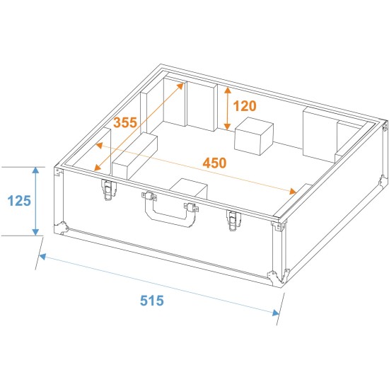Custodia Professionale per Giradischi Nero S - Protezione Robusta