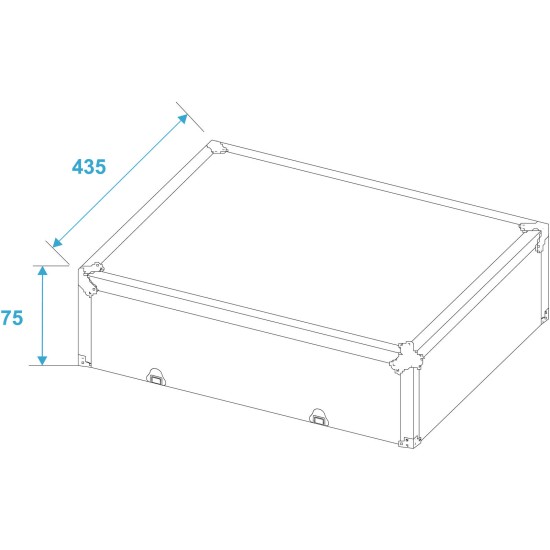 Custodia Professionale per Giradischi Nero S - Protezione Robusta