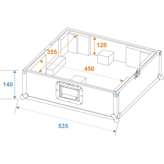 Custodia Professionale per Giradischi Tour Pro Nero - Protezione e Qualità