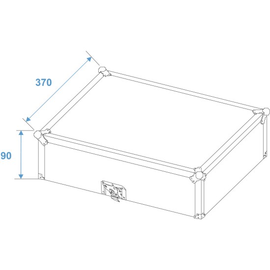 Custodia per CD Player DJ Professionale, Colore Nero, Type 2