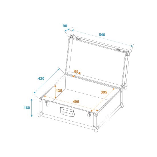 Custodia Universale ROADINGER Tour Pro 54x42x25 cm - Protezione e Design Professionale