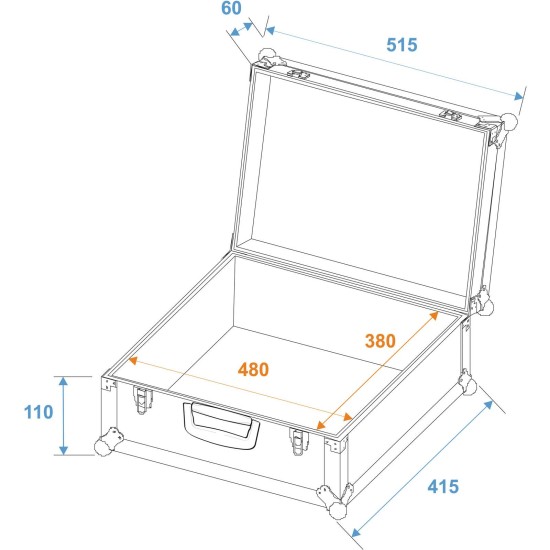 ROADINGER Custodia Universale FOAM GR-1 Nera - Valigia Protettiva con Schiuma Pickfoam