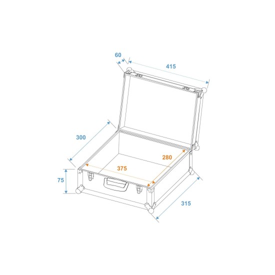 ROADINGER Custodia Universale con Schiuma Pickfoam per Attrezzatura Professionale, Nera